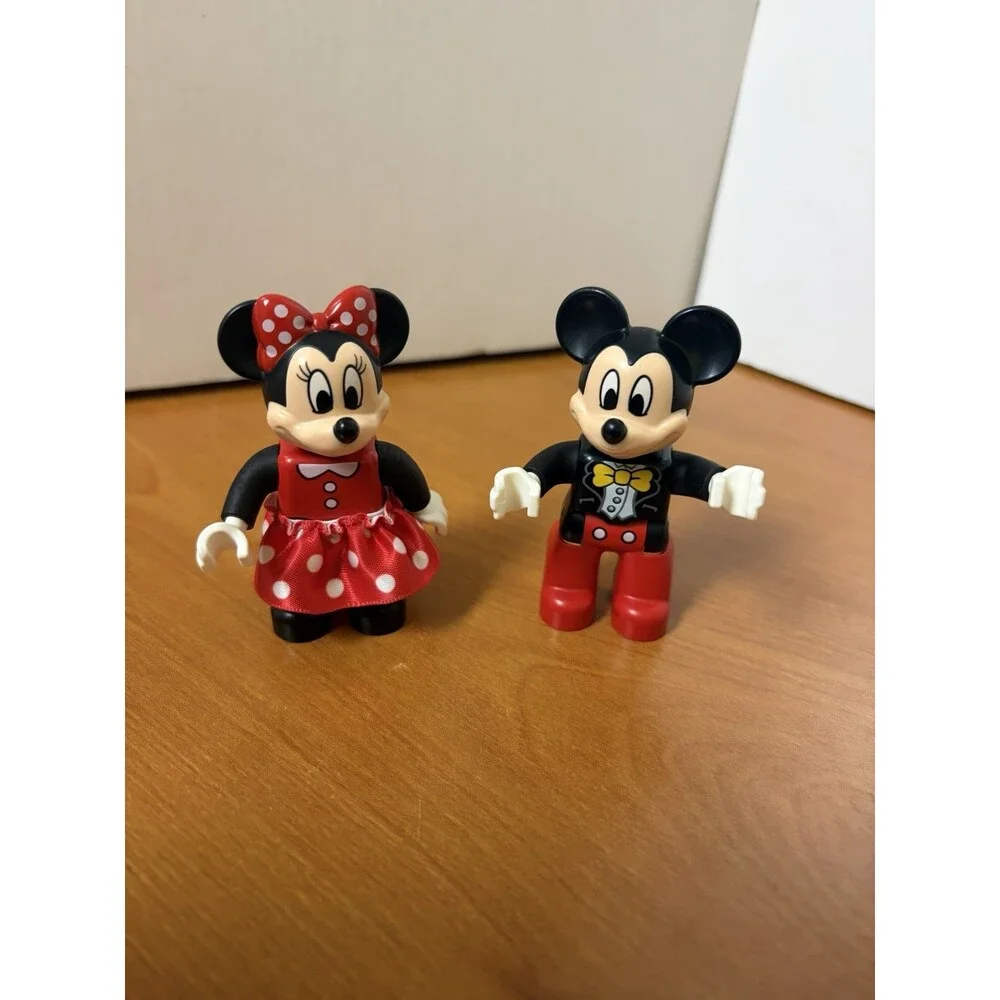 Lego Duplo Figures Disney Mickey and Minnie Lot Set of 2 - Red Polka Dot Skirt